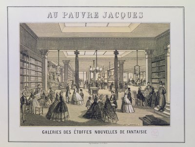 Au Pauvre Jacques: Il Reparto Tessuti da French School
